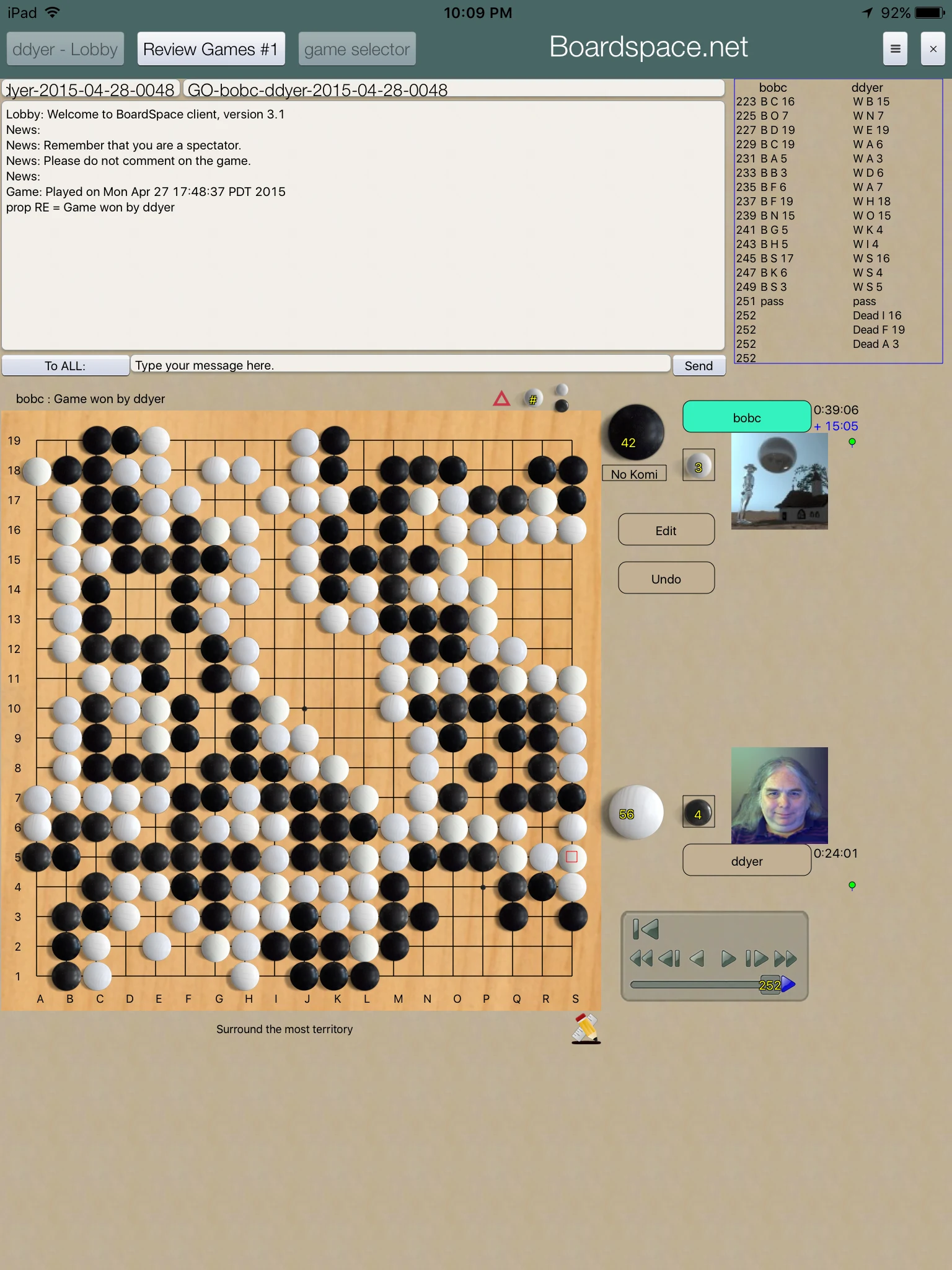 Boardspace.net screenshot